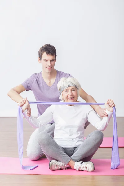 Känner mycket yngre tack vare sport! — Stockfoto