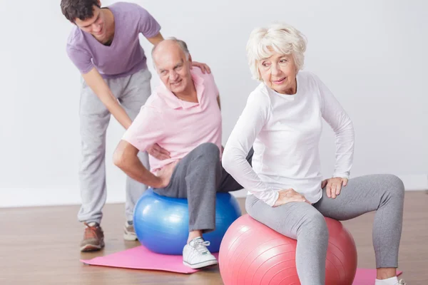 Ejercicio para el buen humor y para la salud — Foto de Stock