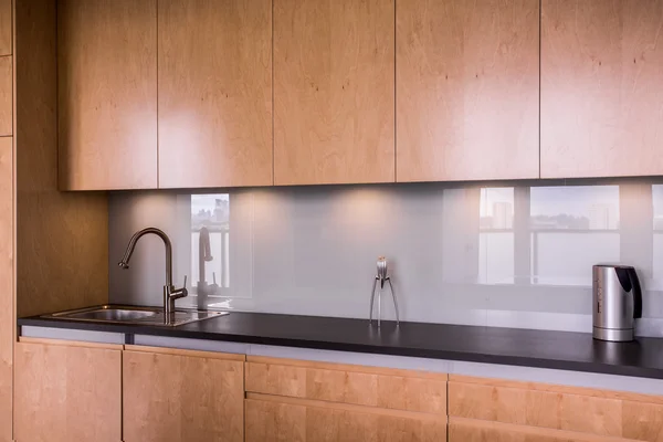Cozinha moderna minimalista — Fotografia de Stock