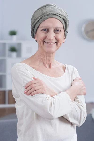 Felicidade mesmo no câncer — Fotografia de Stock