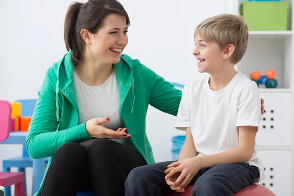 See, exercising can be fun! — Stock Photo, Image