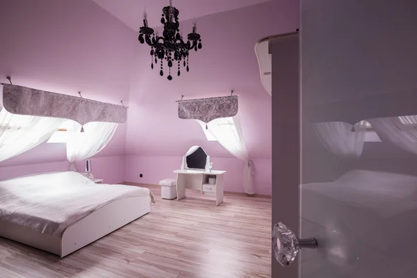 Roze diamant slaapkamer — Stockfoto