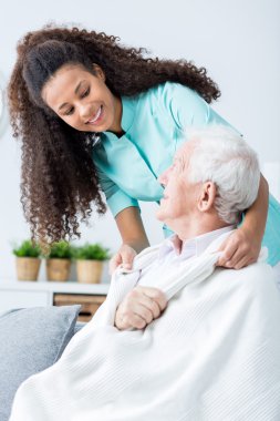Perfect care in nursing home clipart