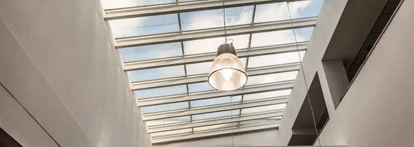 Close-up of lamp by the ceiling — Stock Photo, Image