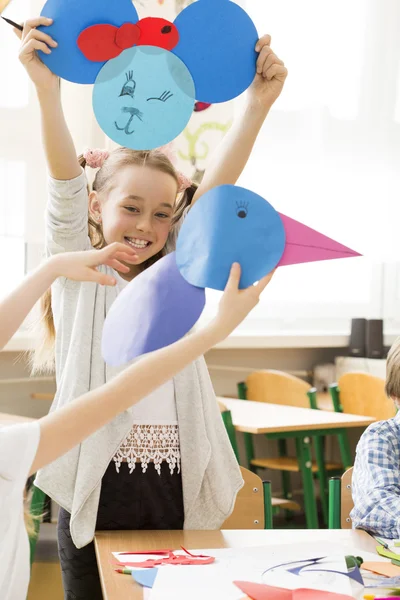 Schau, was wir gemacht haben! — Stockfoto