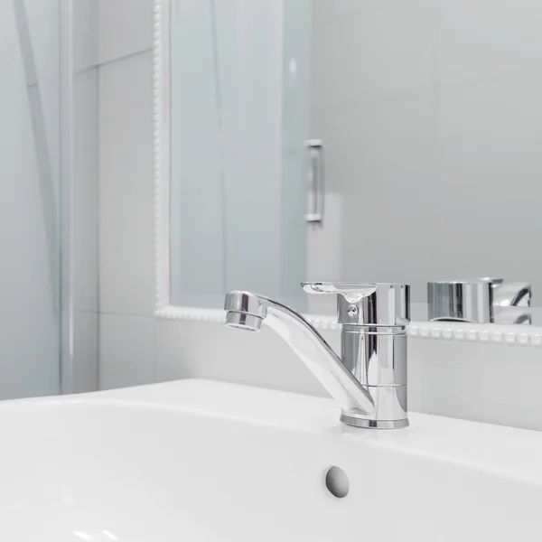 High quality white washbasin — Stock Photo, Image