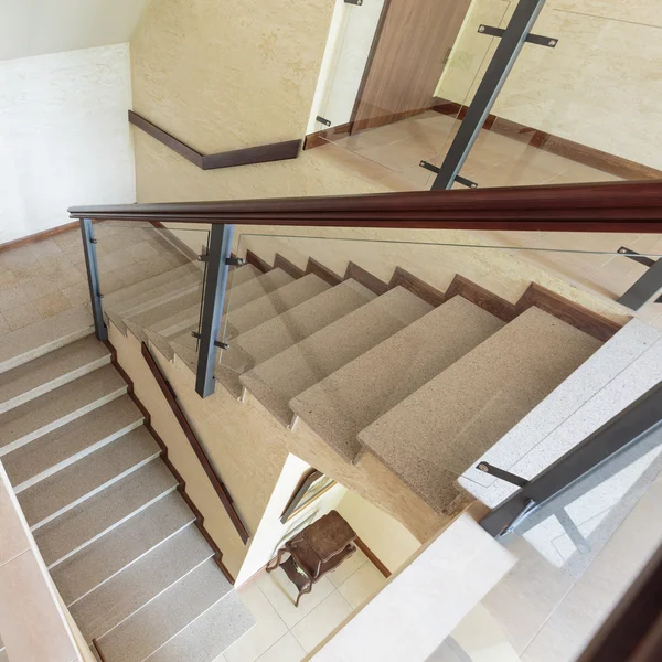 Staircase with tiled stairs — Stock Photo, Image