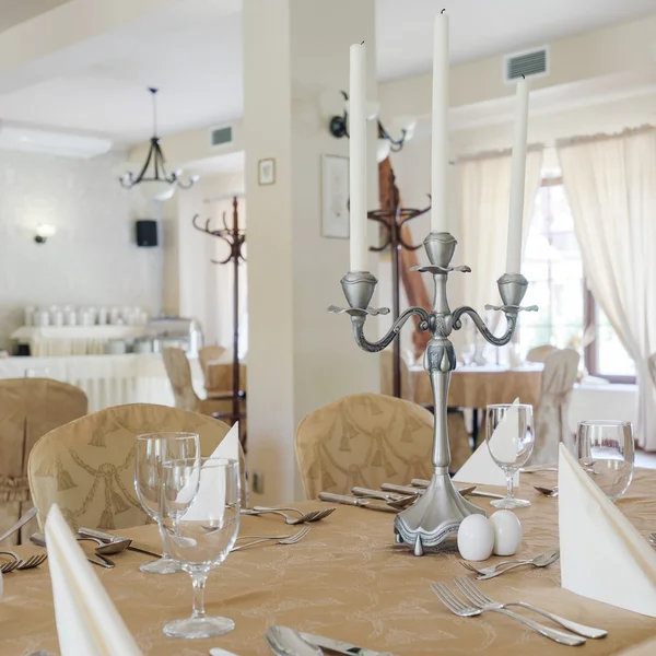 Lujoso hotel comedor interior — Foto de Stock