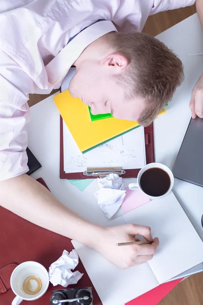 Selbst Kaffee hilft nicht mehr — Stockfoto