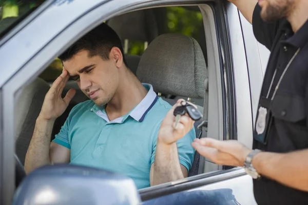 Giving away a car — Stock Photo, Image