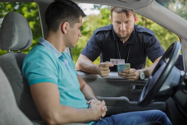 Man's driving licence — Stock Photo, Image