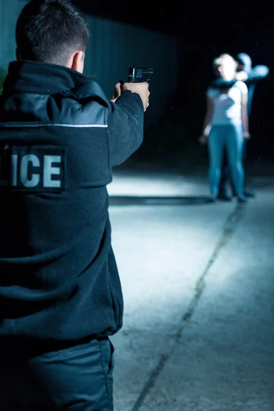 Hunting violent kidnapper — Stock Photo, Image