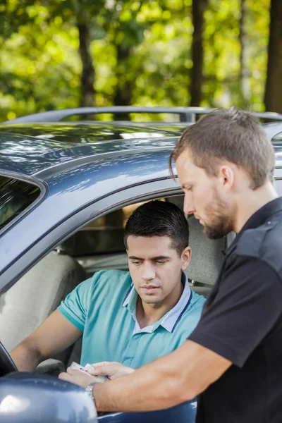 Boete voor te hard rijden — Stockfoto