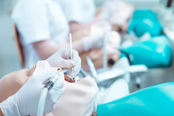 Studenten leren hoe een specialist — Stockfoto