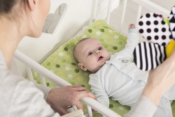 Mirando el juguete más favorito — Foto de Stock