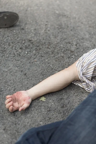 Een ander slachtoffer van de onschuldige terrorisme — Stockfoto