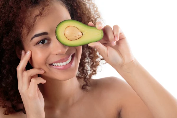 Veo beneficios de belleza dentro de esta fruta — Foto de Stock