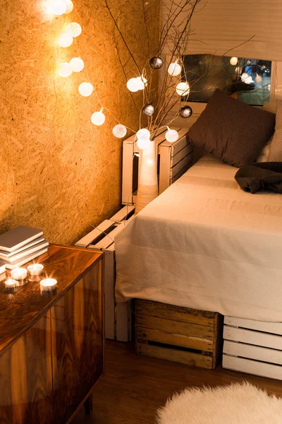 Lägg till lite värme till ditt sovrum — Stockfoto