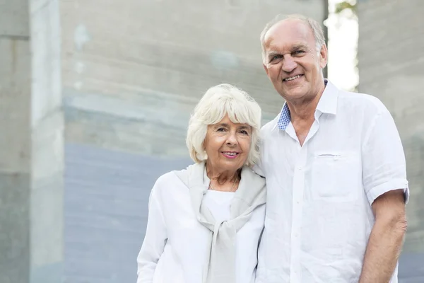 Elderly woman and man — Stock Photo, Image