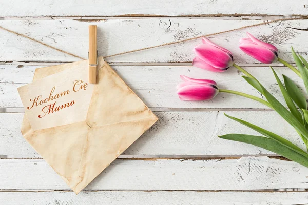 Wishes hidden in an envelope — Stock Photo, Image