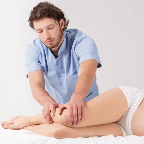 Massaggio linfatico drenante — Foto Stock