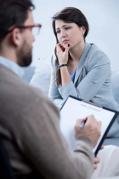 Frau mit Depressionen — Stockfoto