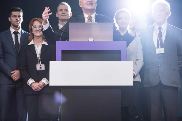 Candidato político hablando — Foto de Stock