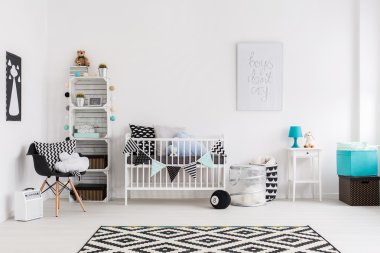 Her şey mükemmel yeni aile üyesi için düzenlenmiş