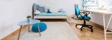 Tutku olan çocuk için modern oda