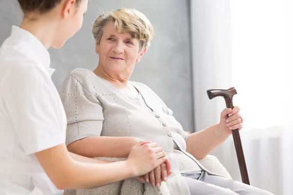 I feel safe when my caregiver is with me — Stock Photo, Image