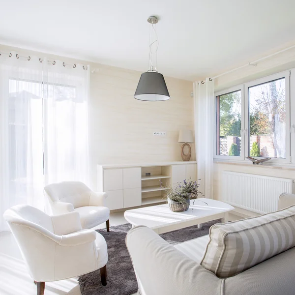 Interior of comfy and bright living room — Stock Photo, Image