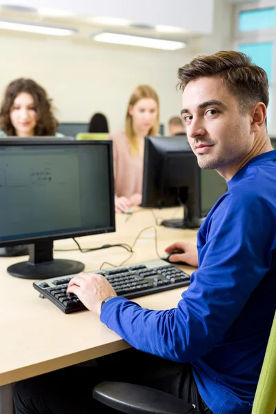 He wants to be an IT specialist — Stock Photo, Image