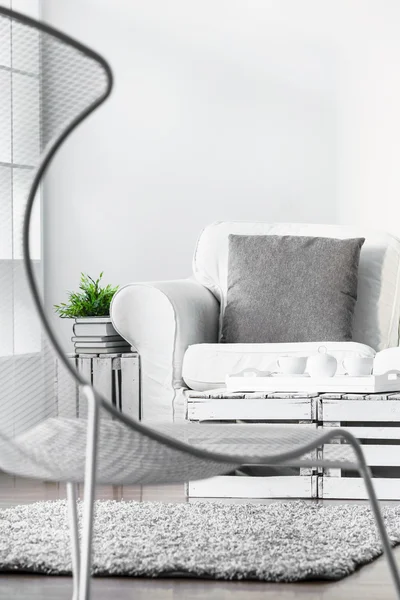 Modern armchair in modern lounge — Stock Photo, Image