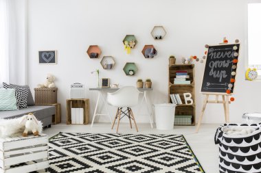 Bir çocuğun odasında yaratıcı fikirler