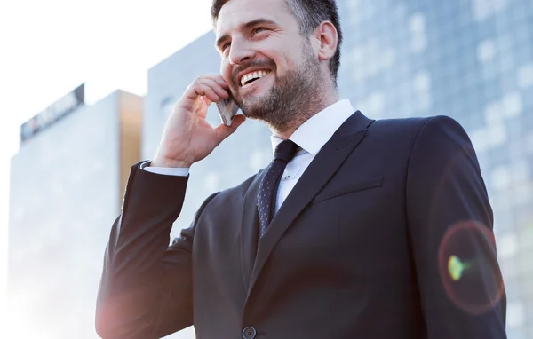 Conversa com o cliente — Fotografia de Stock