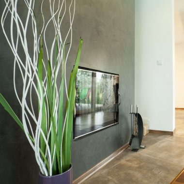 Arka planda modern yemek salonu