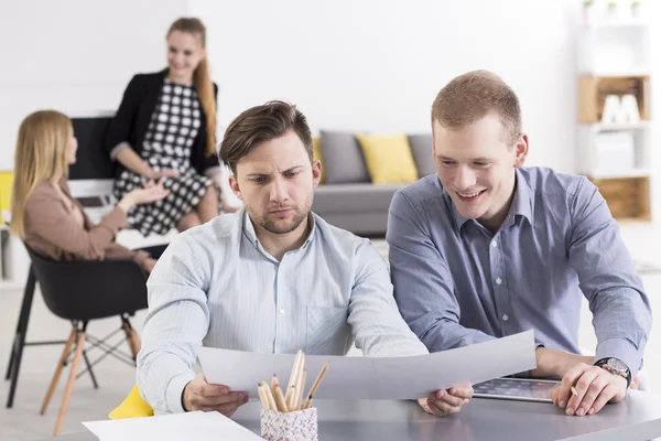 Men planning new project — Stock Photo, Image