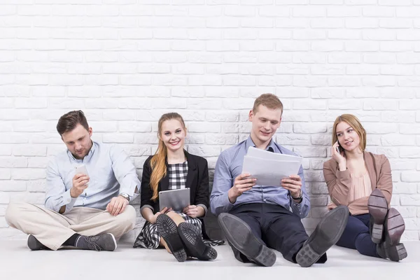 Amici al lavoro — Foto Stock