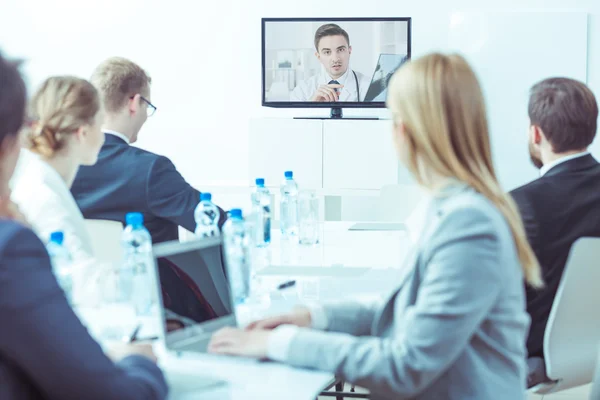 Video medische conferentie — Stockfoto