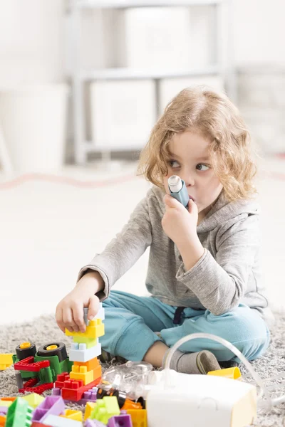 Gyermekgyógyászati tüdőgyulladás kezelés otthon — Stock Fotó