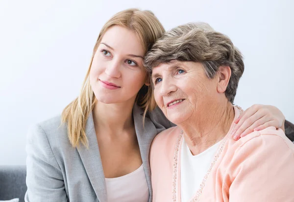 Az intergenerációs közelsége, a nők — Stock Fotó