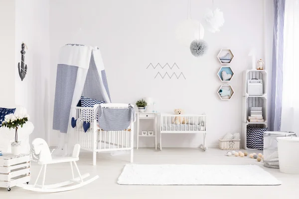 Baby room in marine style