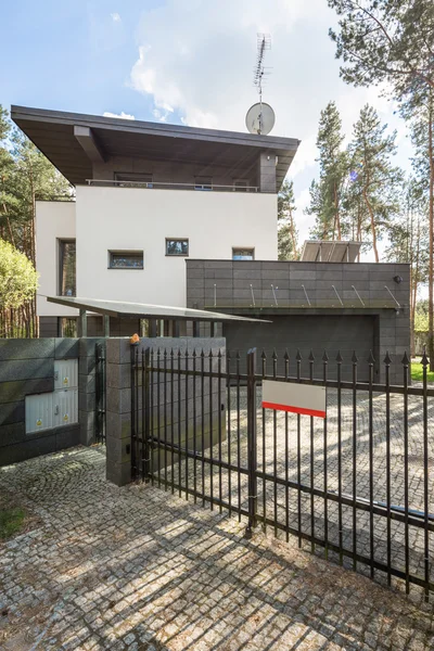 Modern fortress in the middle of a forest — Stock Photo, Image