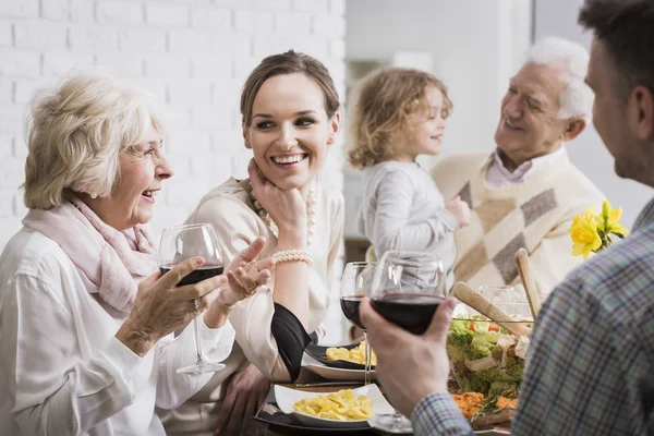 Feliz reunión familiar — Foto de Stock