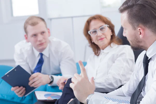 Board meeting in a new way — Stock Photo, Image