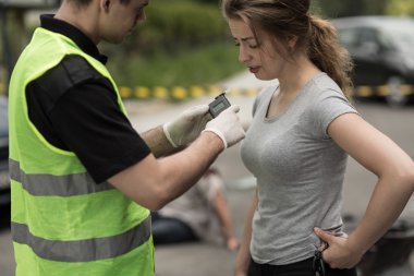 Kaza failin alkol testi sırasında