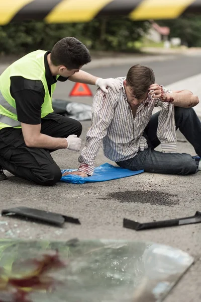 폭탄 폭발 피해자 — 스톡 사진