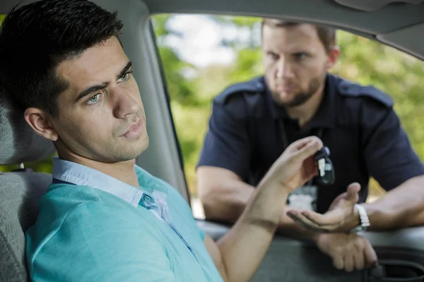 I have to ask for your car keys, sir — Stock Photo, Image