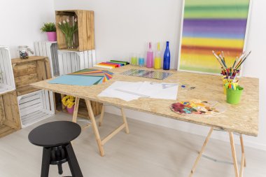 Beyaz oda sanat ve el sanatları için