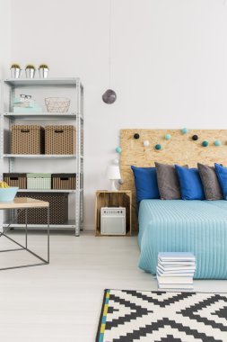 Hipster özgün dekorasyon yatak odası